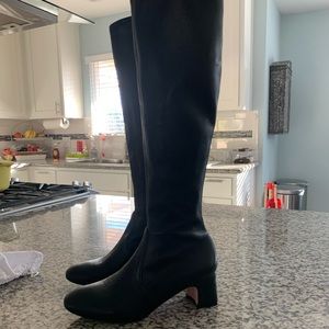 Stuart Weitzman Black Leather Boots